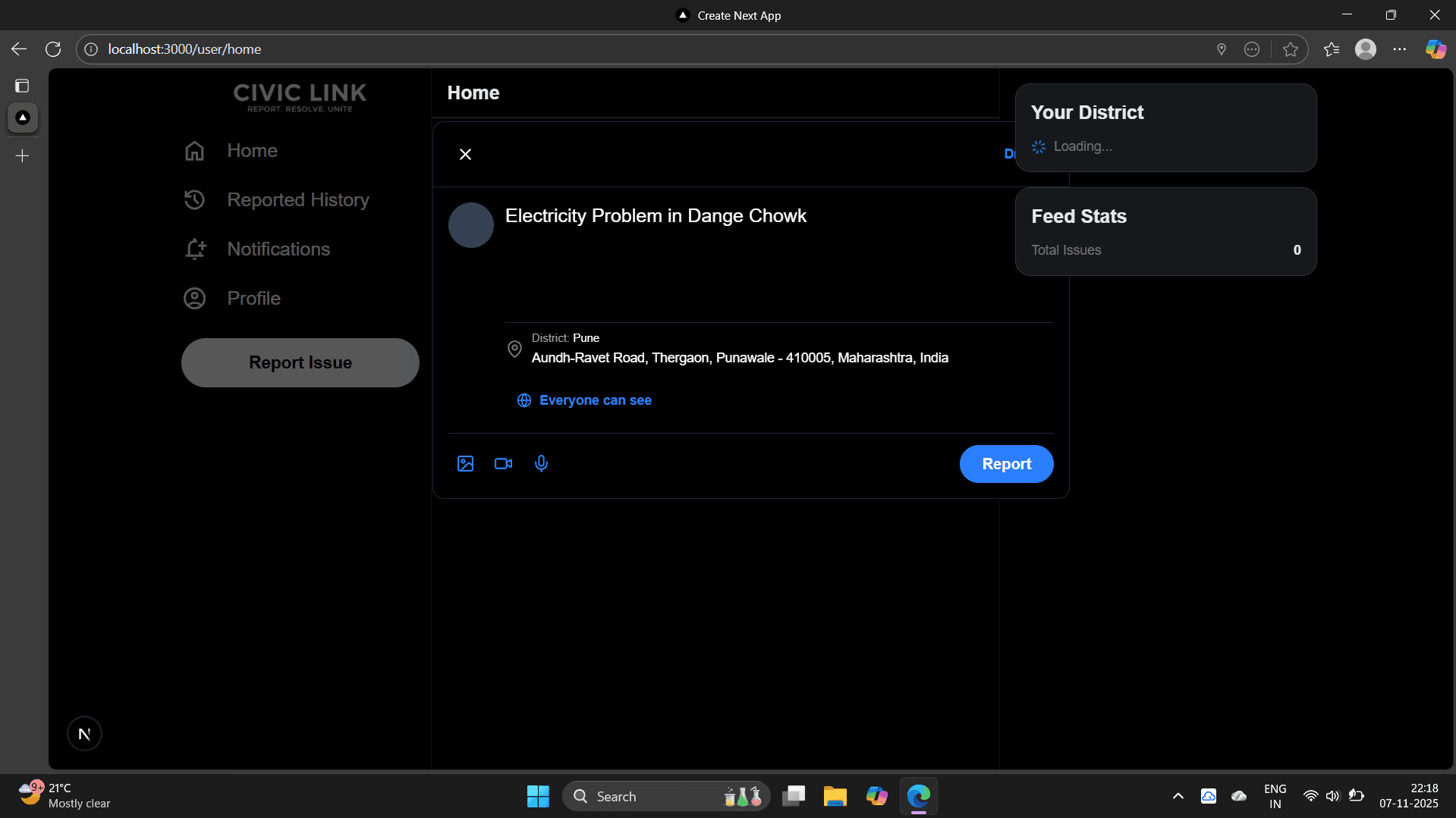CivicLink – Civic Issue Reporting System - Image 4